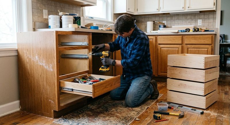 Cabinet Drawer Remodeling in Kokomo, IN