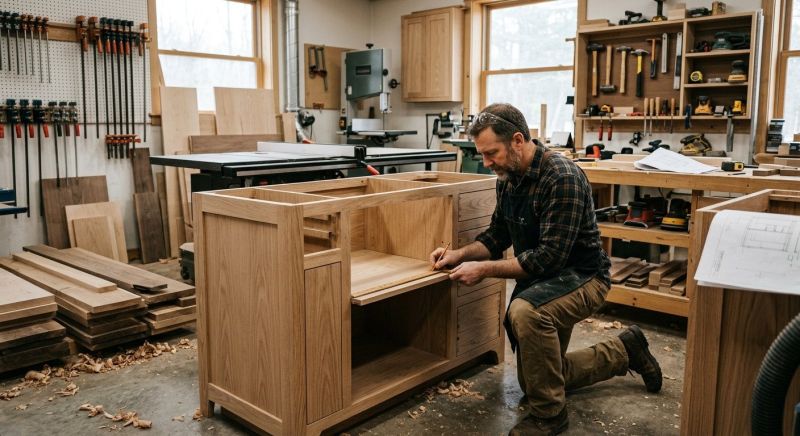 Custom Vanity Installation in Muncie, IN