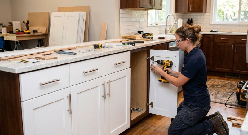 Oak Cabinet Remodeling in Bloomington, IN